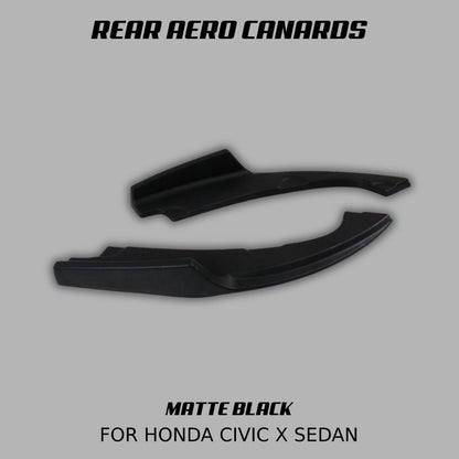 [CIVIC X SEDAN] REAR AERO CANARDS - XGENAUTO