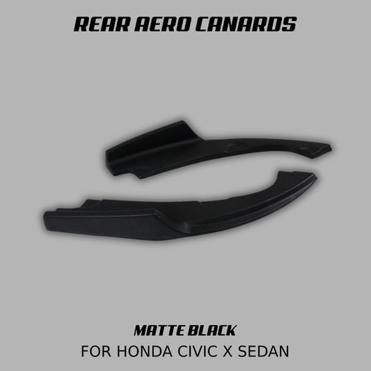 [CIVIC X SEDAN] REAR AERO CANARDS - XGENAUTO