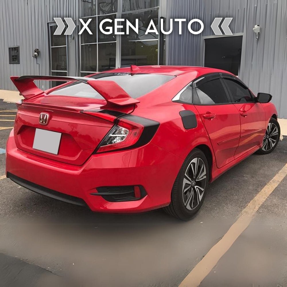 [CIVIC X SEDAN] TYPE R STYLE 3PC RACE WING - XGENAUTO