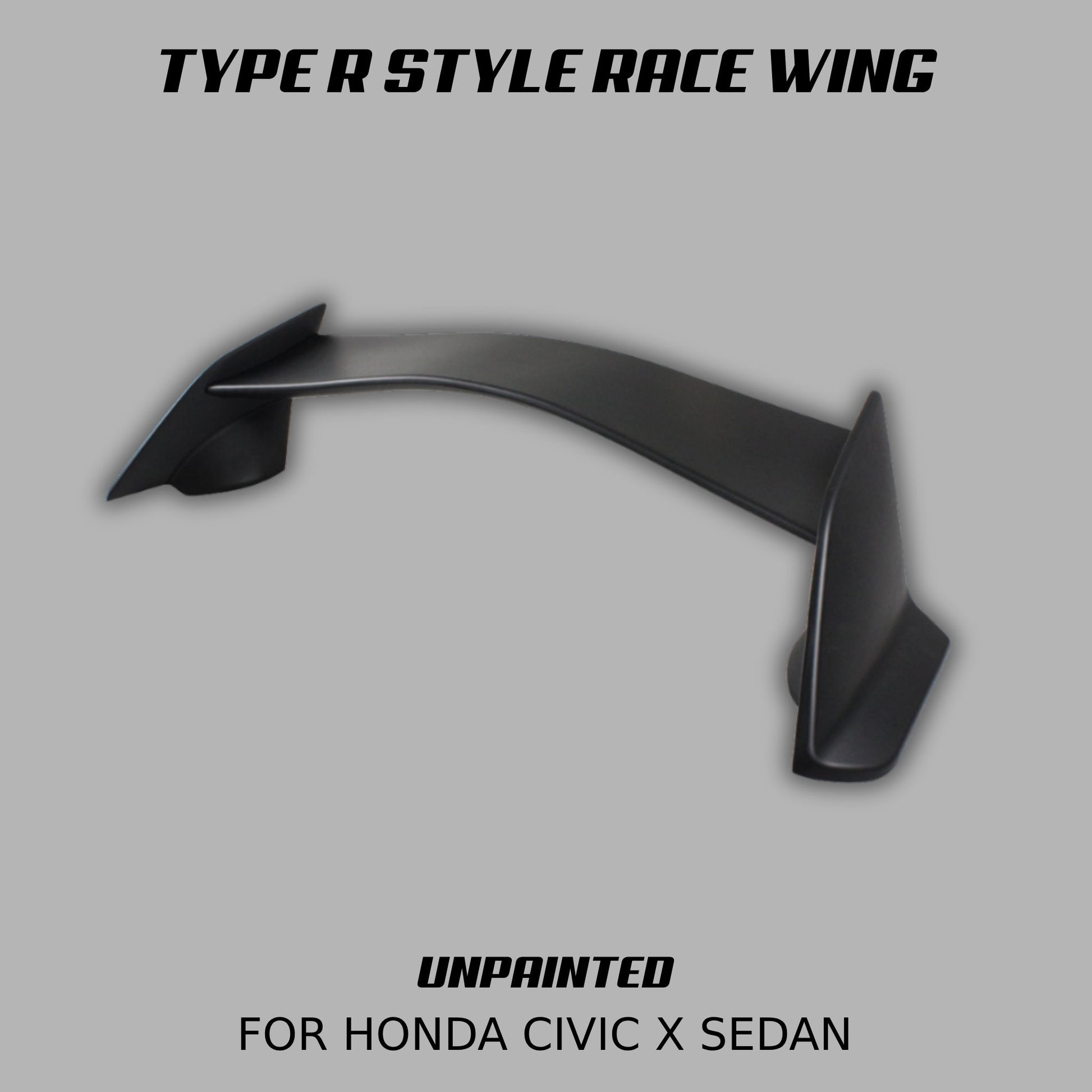 [CIVIC X SEDAN] TYPE R STYLE 3PC RACE WING - XGENAUTO