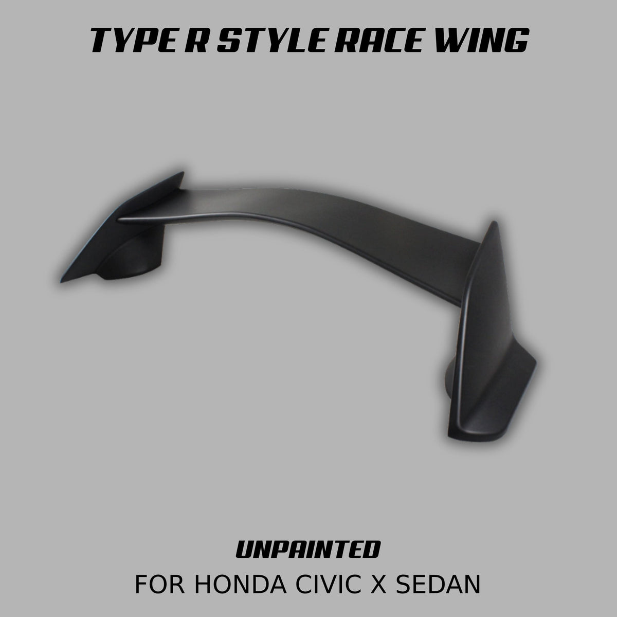 [CIVIC X SEDAN] TYPE R STYLE 3PC RACE WING - XGENAUTO