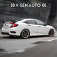 [CIVIC X SEDAN] TYPE R STYLE MODULAR RACE WING - XGENAUTO