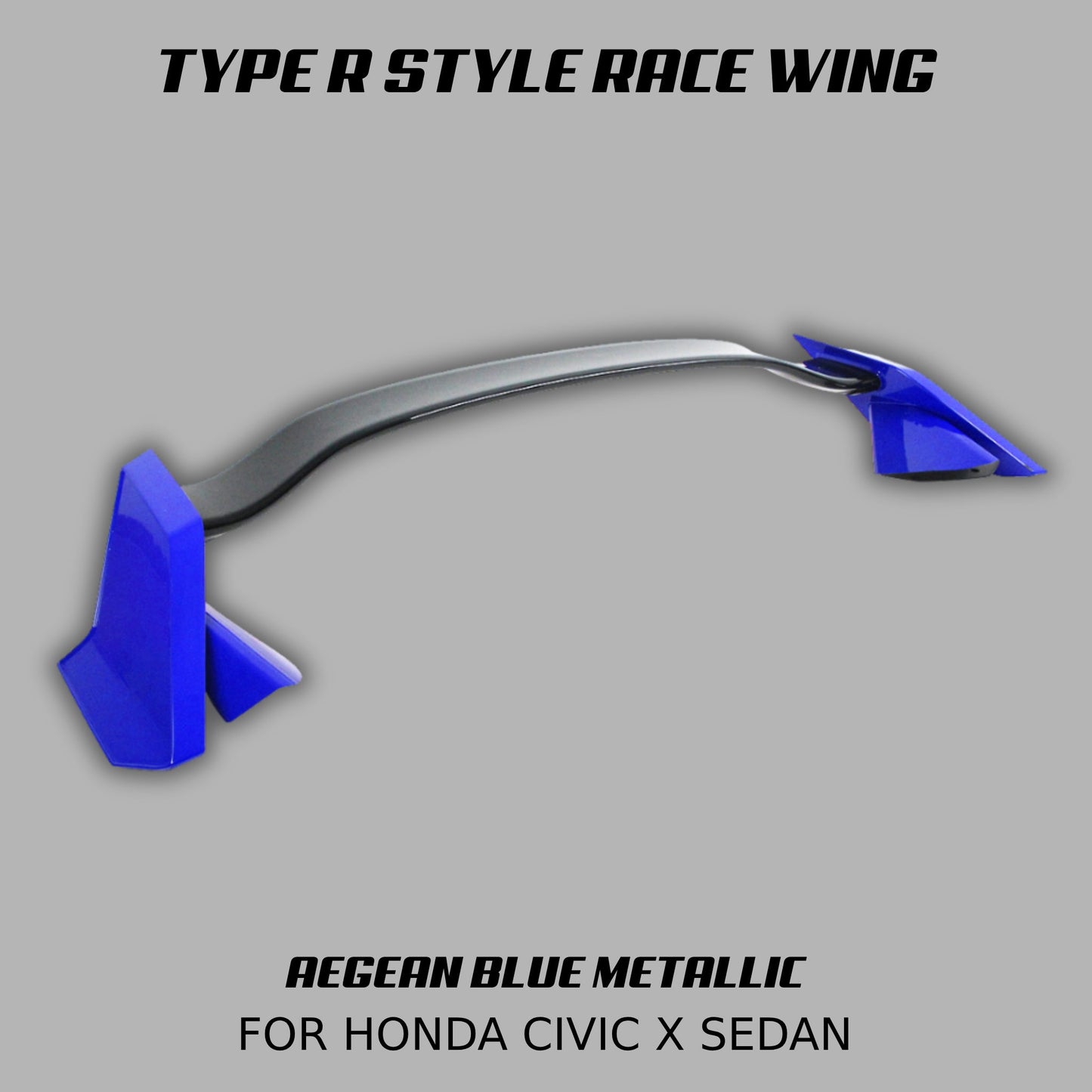 [CIVIC X SEDAN] TYPE R STYLE MODULAR RACE WING - XGENAUTO