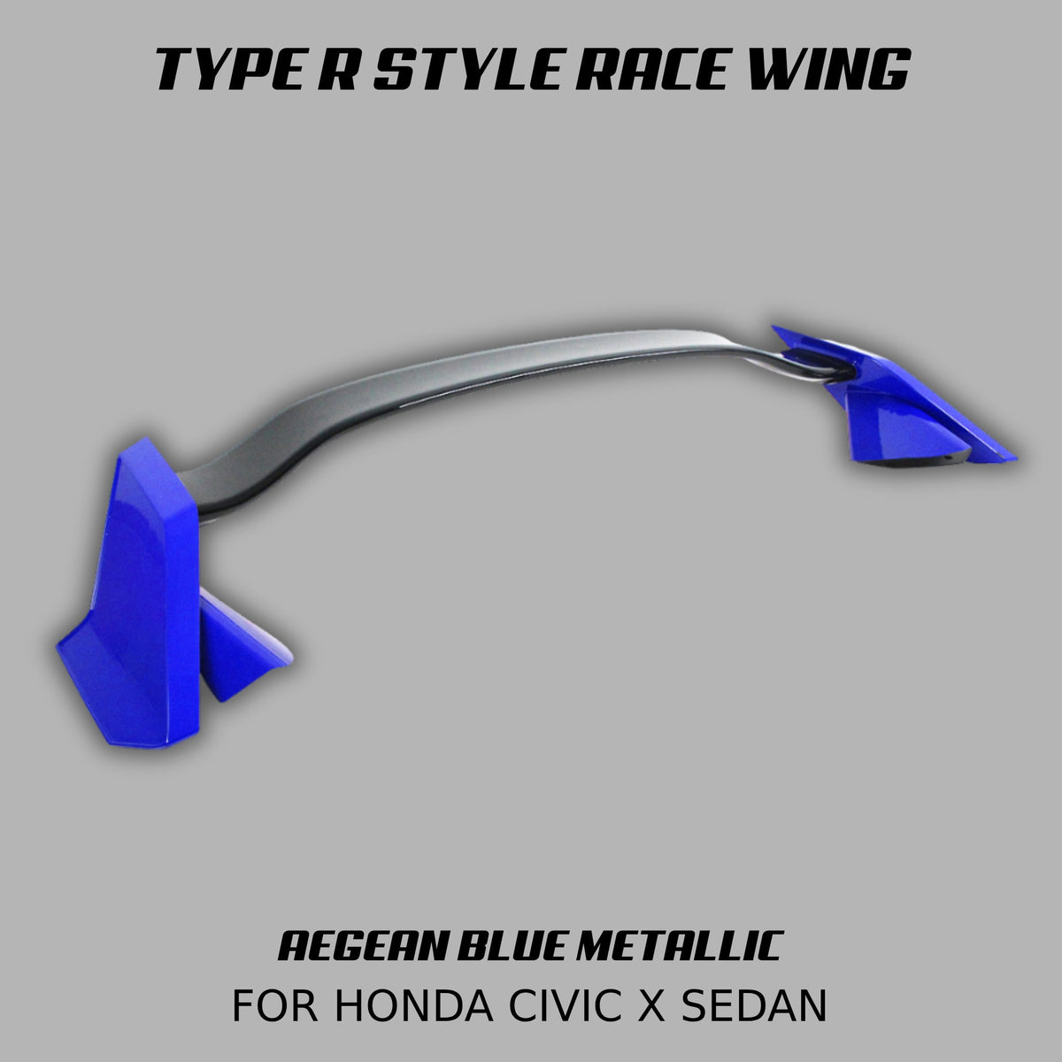 [CIVIC X SEDAN] TYPE R STYLE MODULAR RACE WING - XGENAUTO