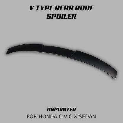 [CIVIC X SEDAN] V TYPE REAR ROOF SPOILER - XGENAUTO