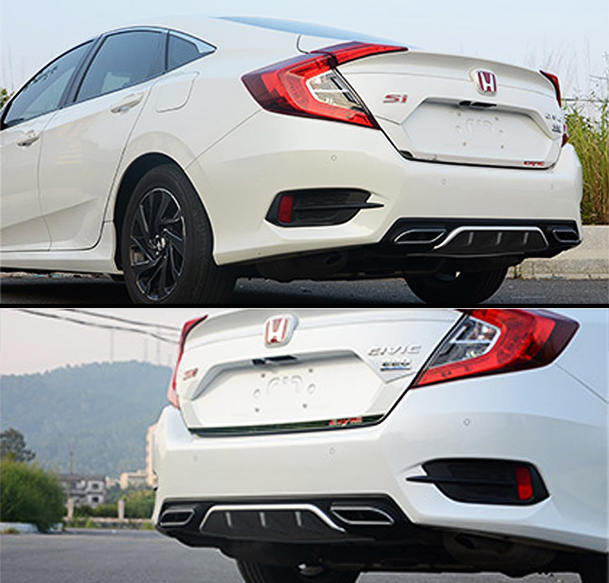 [CIVIC X SEDAN] V2 SPORT STYLE REAR DIFFUSER - XGENAUTO