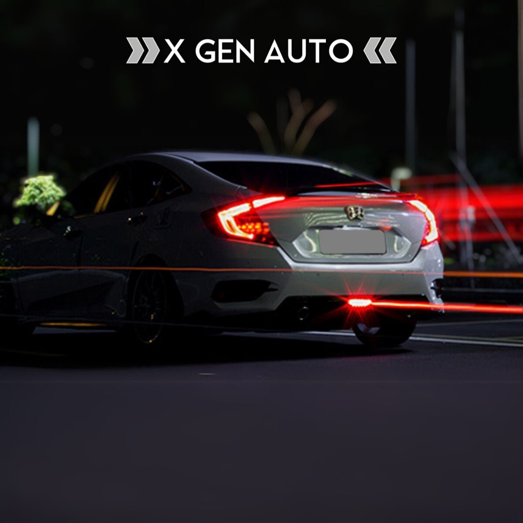 [CIVIC X SEDAN] V4 LED REAR VALENCE DIFFUSER w/ EXHAUST TIPS - XGENAUTO