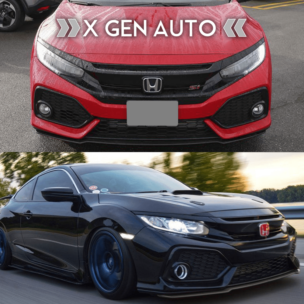 [CIVIC X SI & HATCHBACK] FRONT LIP AERO SPLITTER - XGENAUTO