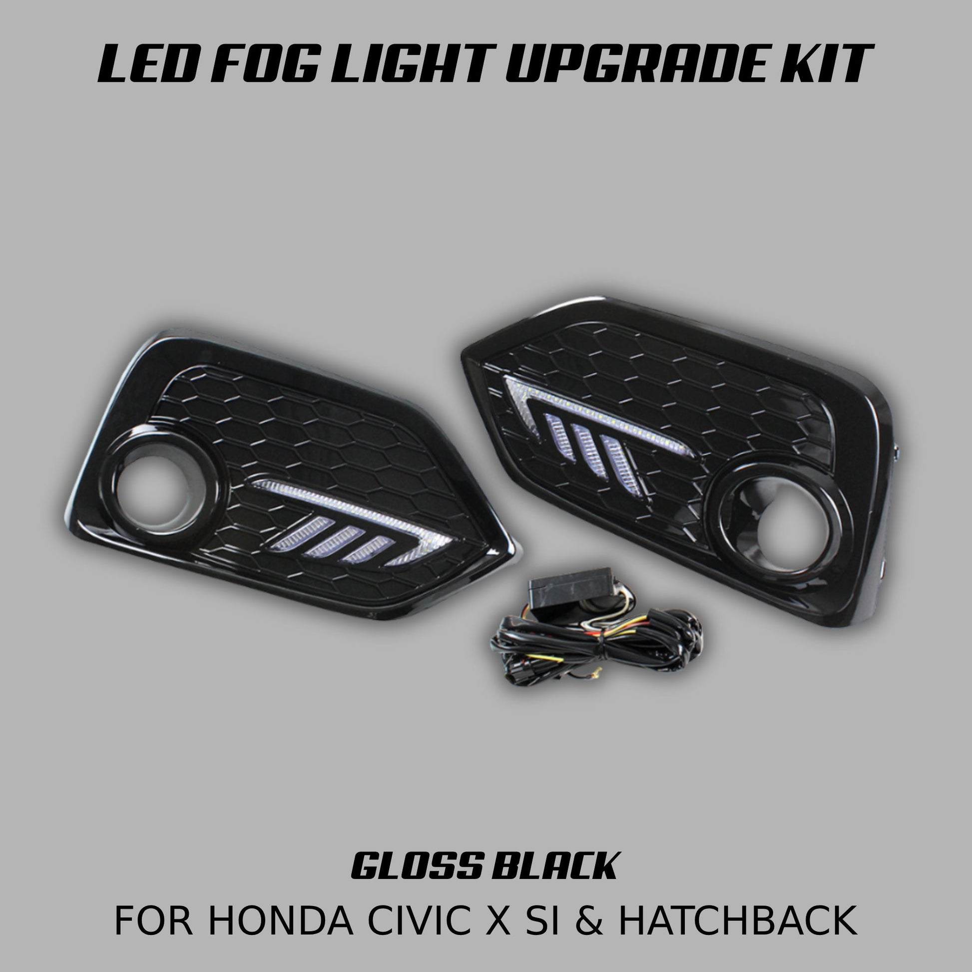 [CIVIC X Si & HATCHBACK] LED FOG LIGHT UPGRADE KIT - XGENAUTO