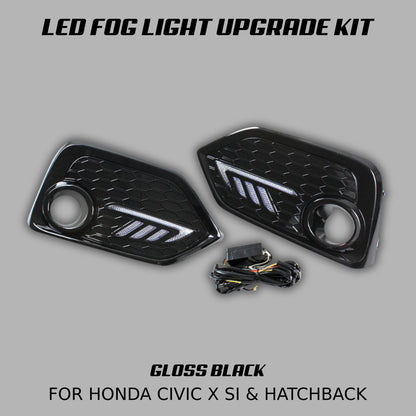 [CIVIC X Si & HATCHBACK] LED FOG LIGHT UPGRADE KIT - XGENAUTO