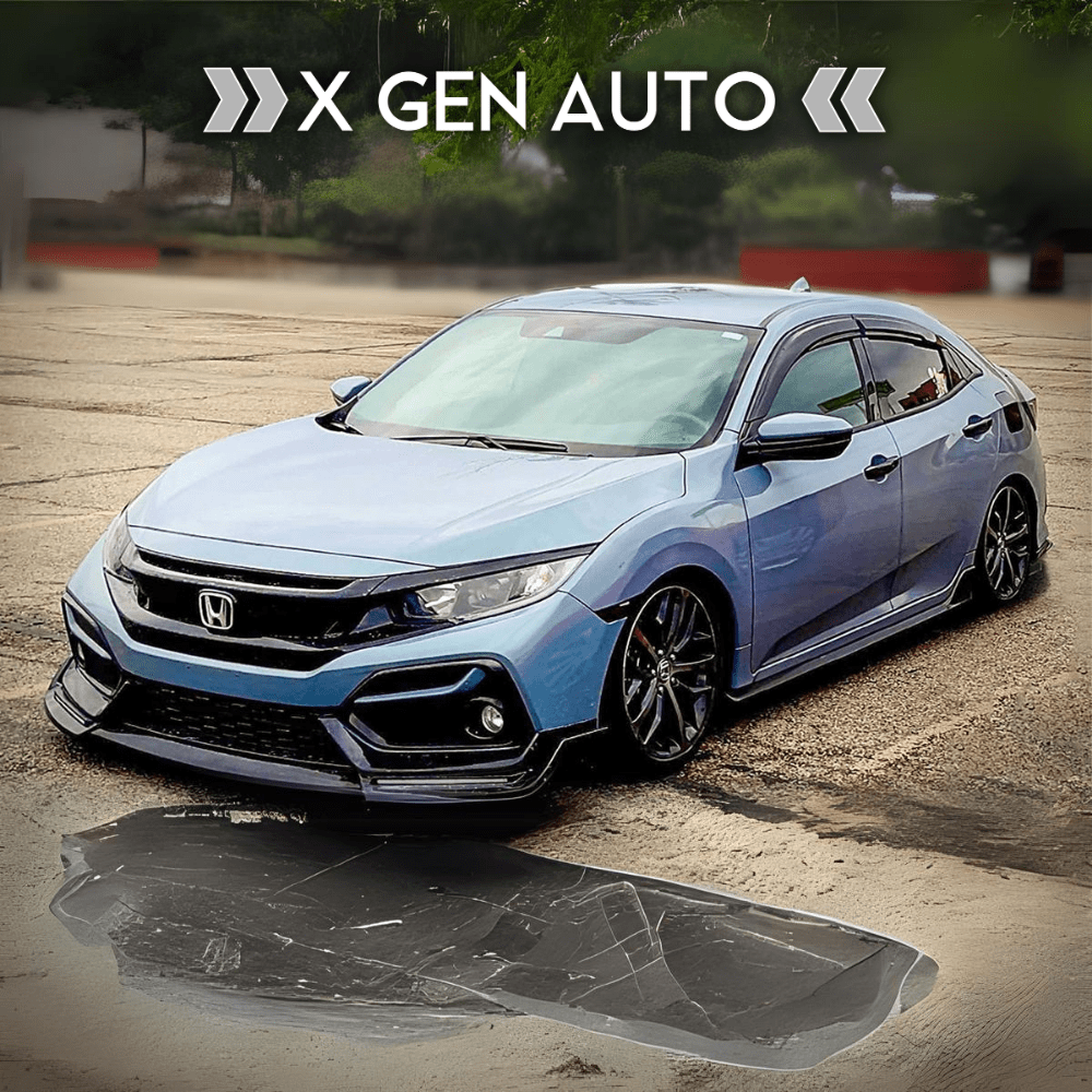 [CIVIC X Si & HATCHBACK] LED RACE SPEC FRONT LIP KIT - XGENAUTO