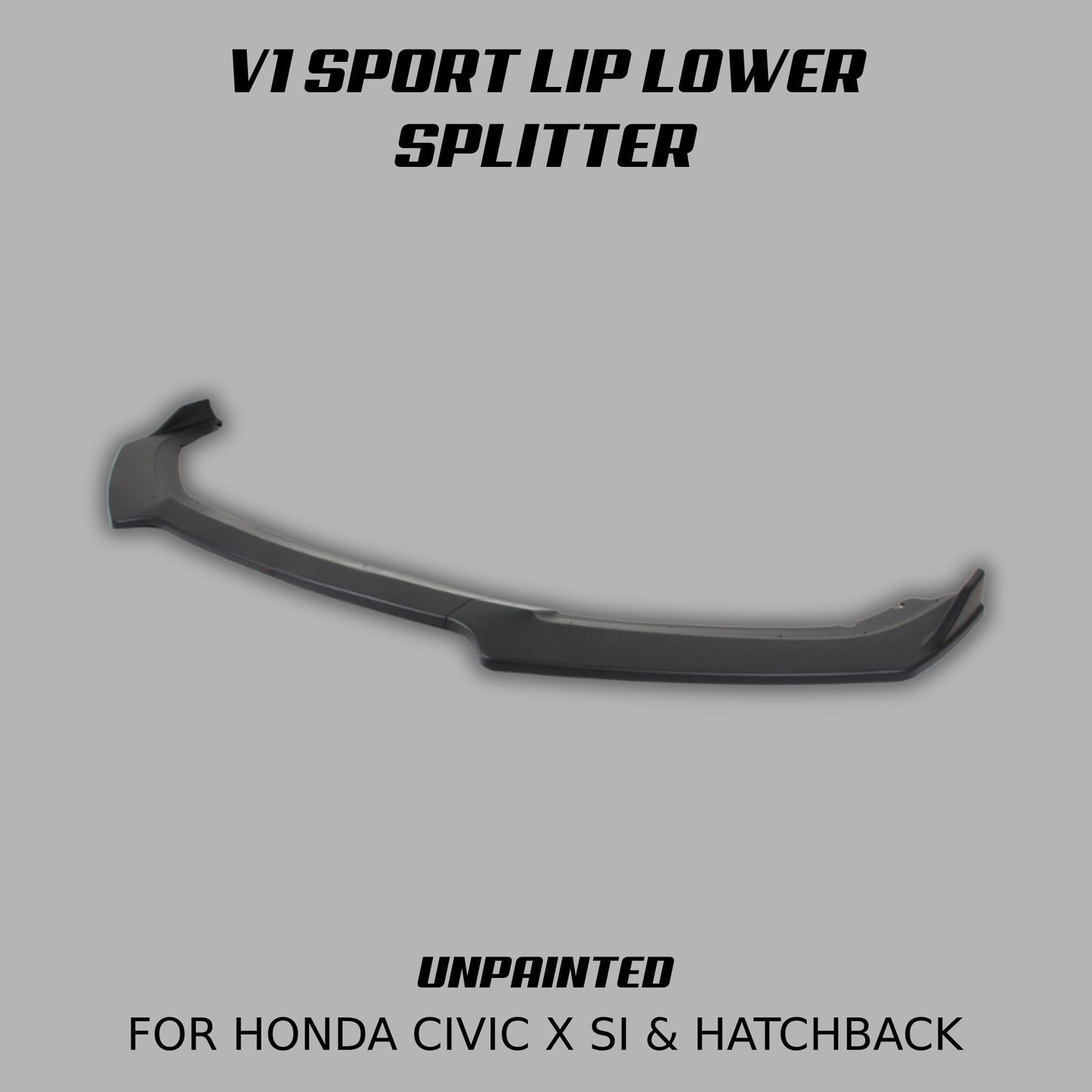 [CIVIC X Si & HATCHBACK] V1 SPORT LIP LOWER SPLITTER - XGENAUTO