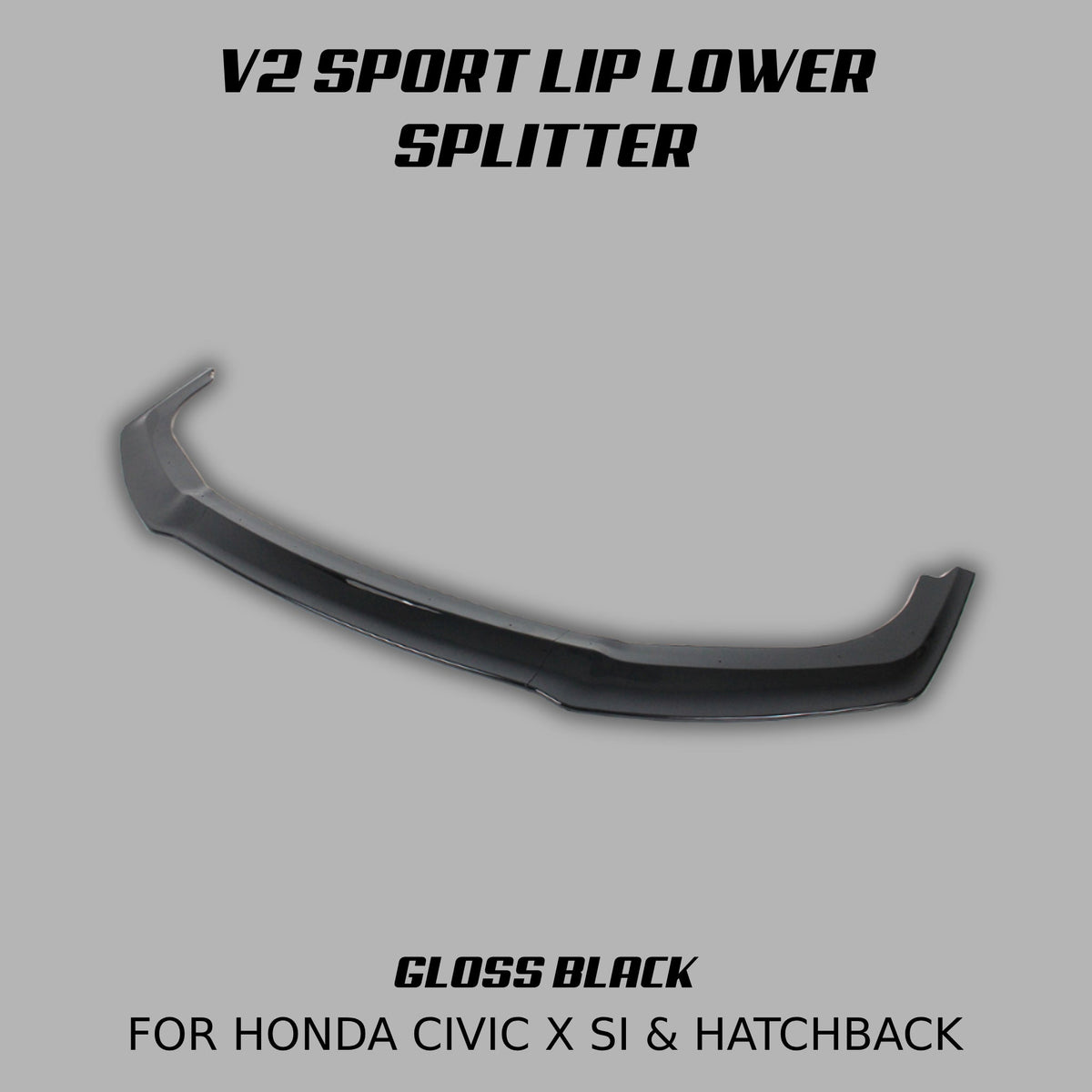 [CIVIC X Si & HATCHBACK] V2 SPORT LIP LOWER SPLITTER - XGENAUTO