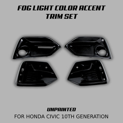 [CIVIC X Si SEDAN] FOG LIGHT ACCENT TRIM SET - XGENAUTO