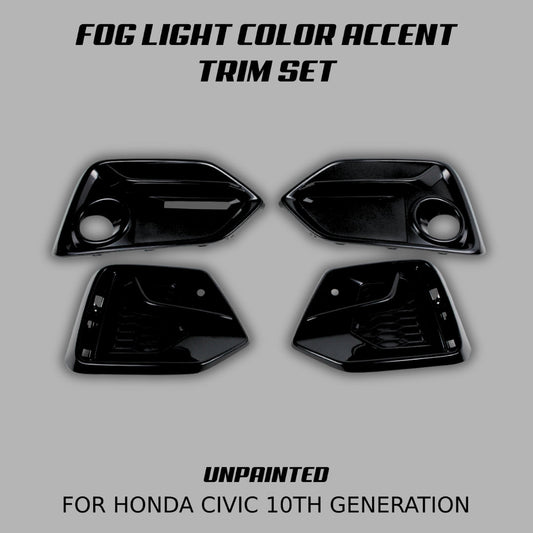 [CIVIC X Si SEDAN] FOG LIGHT ACCENT TRIM SET - XGENAUTO