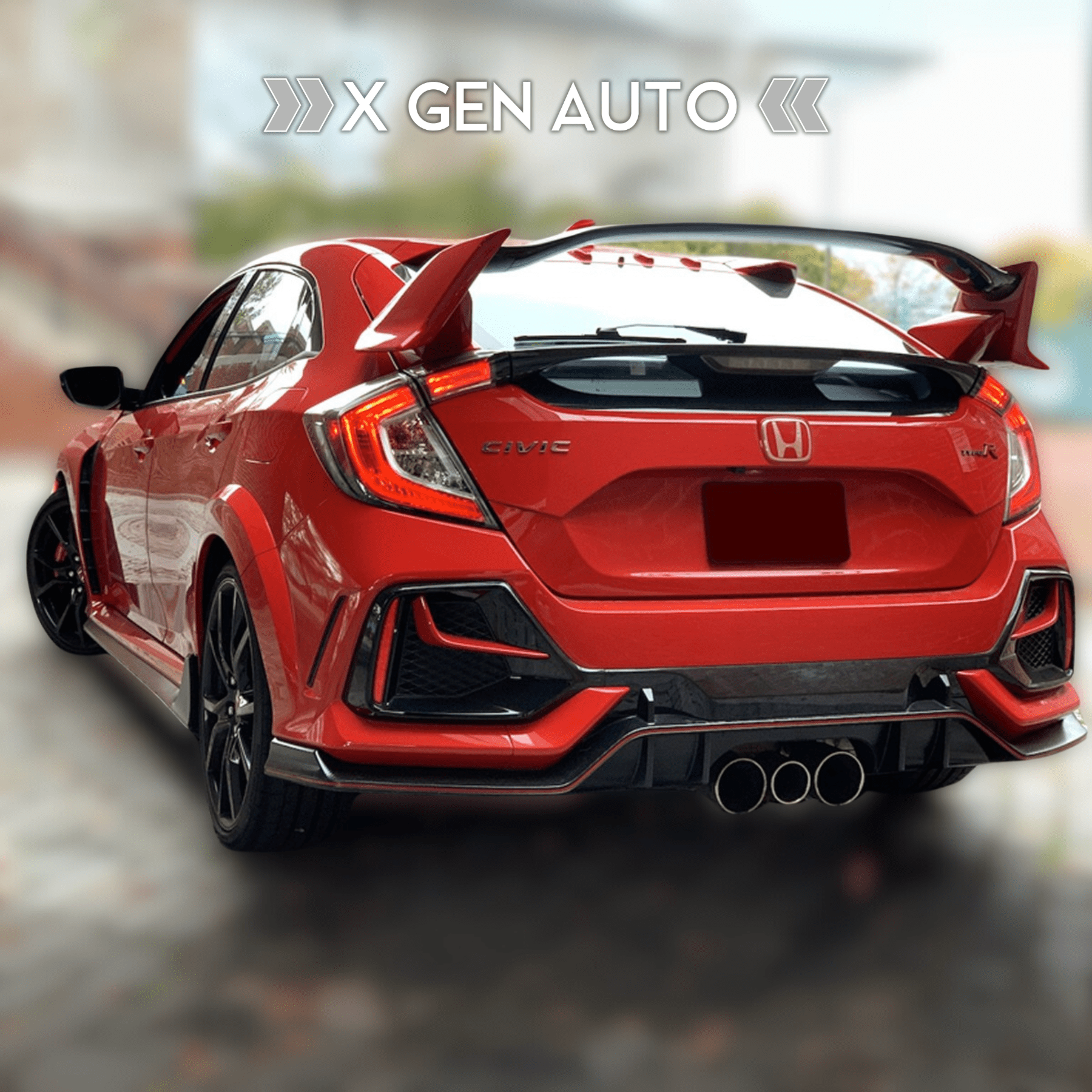 [CIVIC X TYPE R] FOG LIGHT ACCENT TRIM SET - XGENAUTO