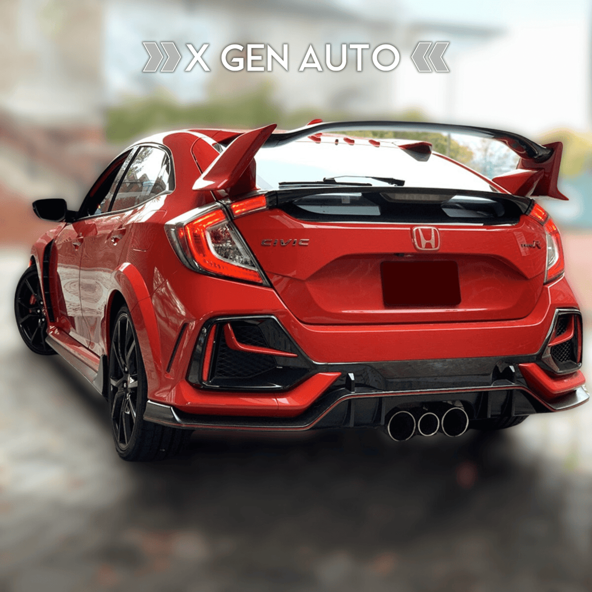 [CIVIC X TYPE R] FOG LIGHT ACCENT TRIM SET - XGENAUTO