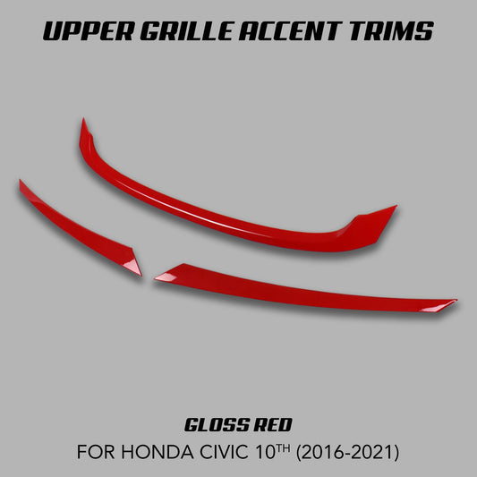 [CIVIC X] UPPER GRILLE ACCENT TRIMS - XGENAUTO
