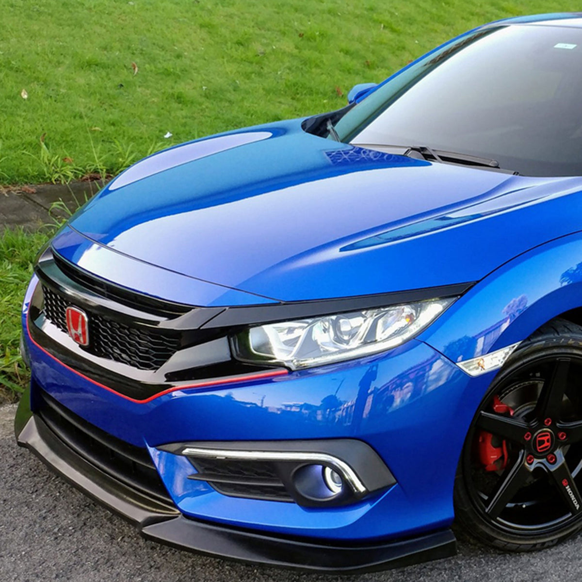 [CIVIC X] V2 JDM STYLE FRONT LIP SPLITTER - XGENAUTO