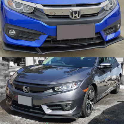 [CIVIC X] V3 JDM STYLE FRONT LIP SPLITTER - XGENAUTO