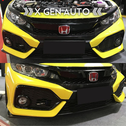 [CIVIC X] V4 LUXE MESH FRONT GRILLE KIT - XGENAUTO