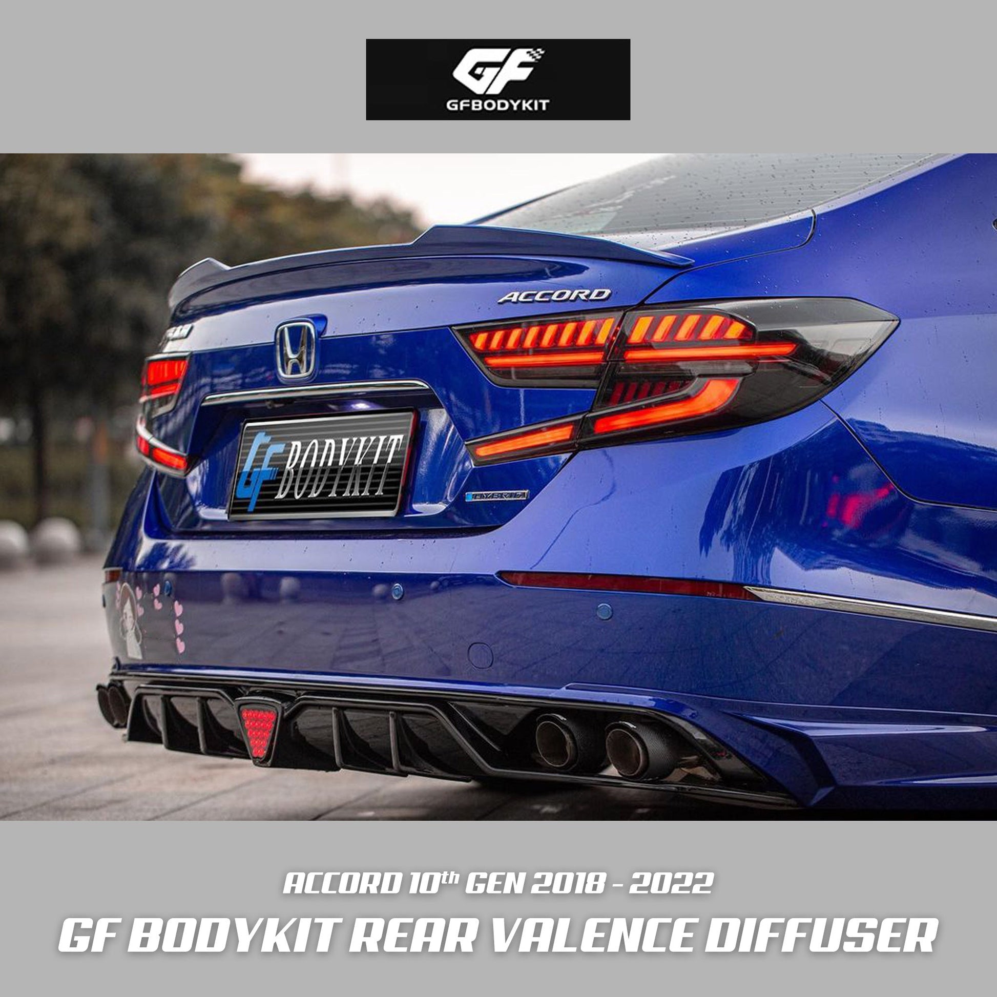 GF BODYKIT© REAR VALENCE DIFFUSER - XGENAUTO