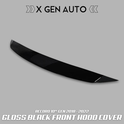 GLOSS BLACK FRONT HOOD COVER - XGENAUTO