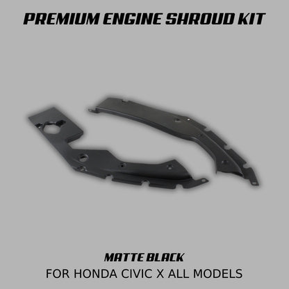 [CIVIC X] PREMIUM ENGINE SHROUD KIT