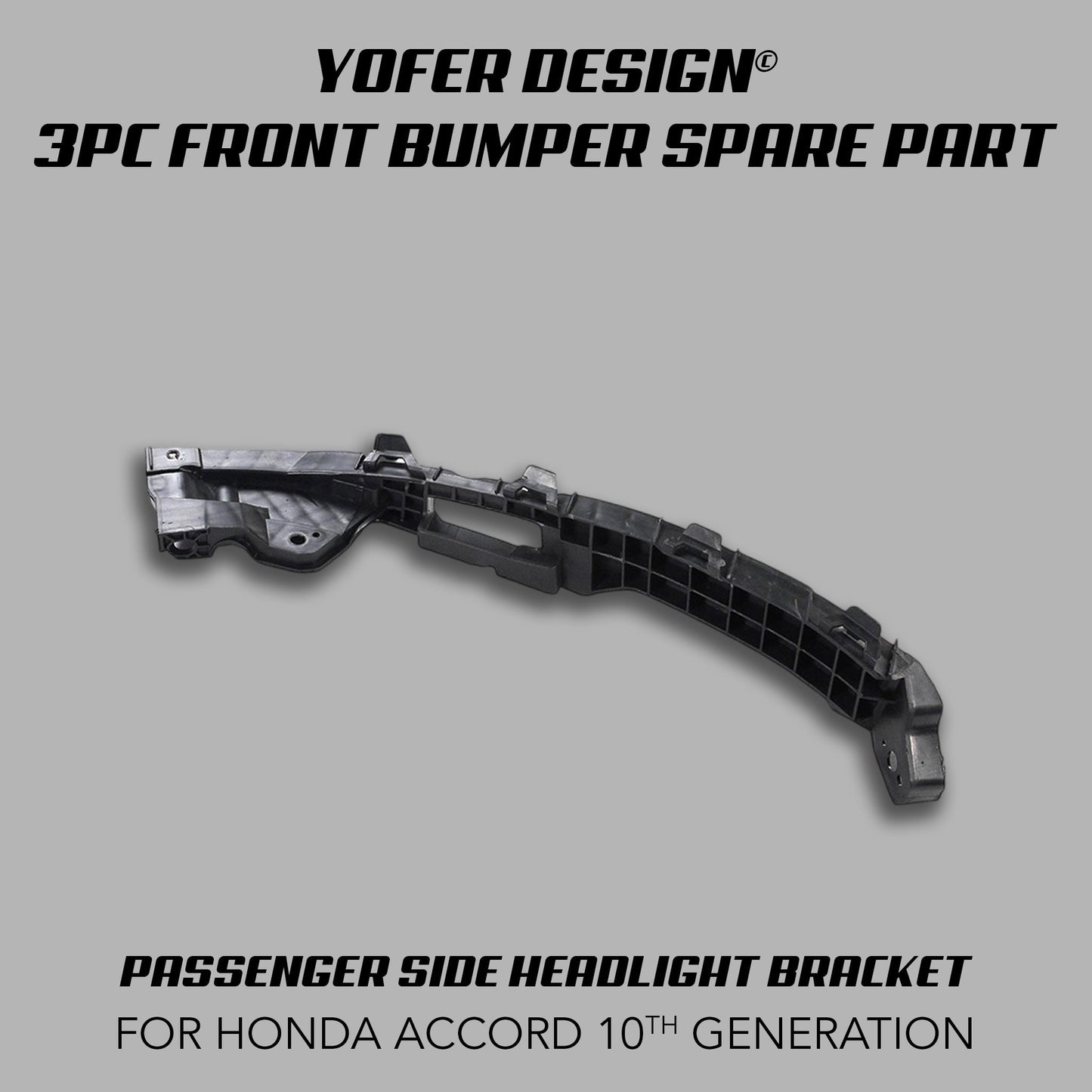 [REPLACEMENT PARTS] FOR YOFER DESIGN© 3 PIECE FRONT BUMPER KIT (ACCORD 2018 - 2022) - XGENAUTO