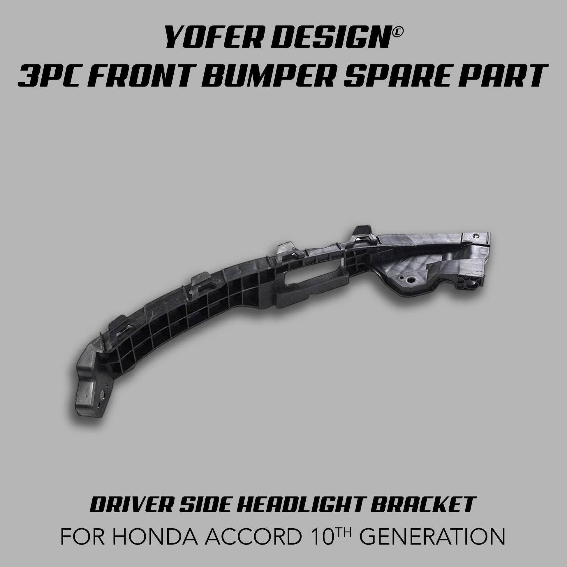 [REPLACEMENT PARTS] FOR YOFER DESIGN© 3 PIECE FRONT BUMPER KIT (ACCORD 2018 - 2022) - XGENAUTO