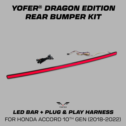 [SPARE PARTS] YOFER DESIGN© DRAGON EDITION REAR BUMPER (LED BAR + HARNESS ONLY) - XGENAUTO