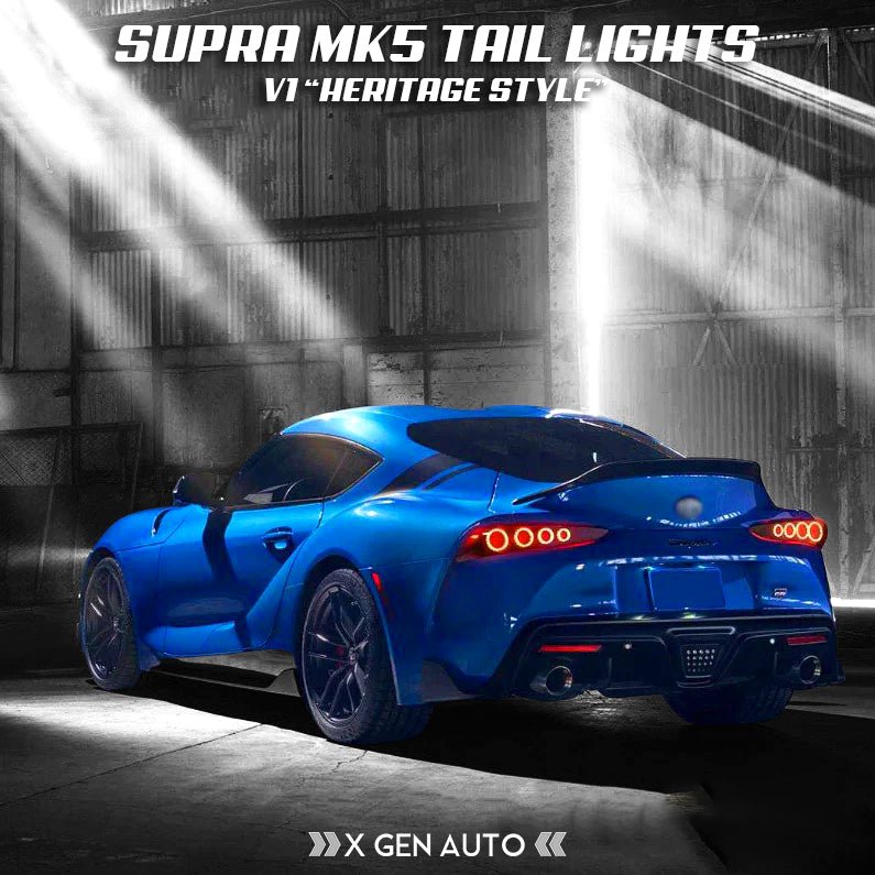 [SUPRA MK5] V1 "HERITAGE STYLE" TAIL LIGHTS - XGENAUTO