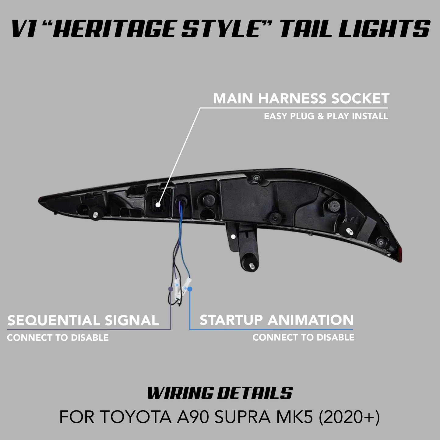 [SUPRA MK5] V1 "HERITAGE STYLE" TAIL LIGHTS - XGENAUTO