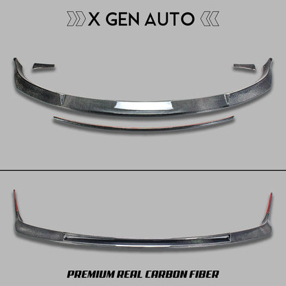 [TESLA M3] V1 REAL CARBON FIBER FRONT LIP - XGENAUTO