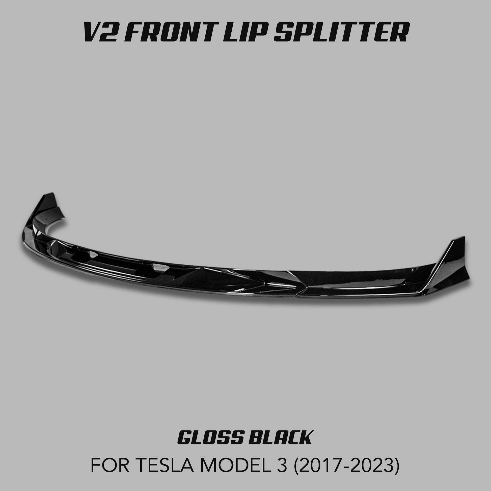 [TESLA M3] V2 FRONT LIP SPLITTER - XGENAUTO