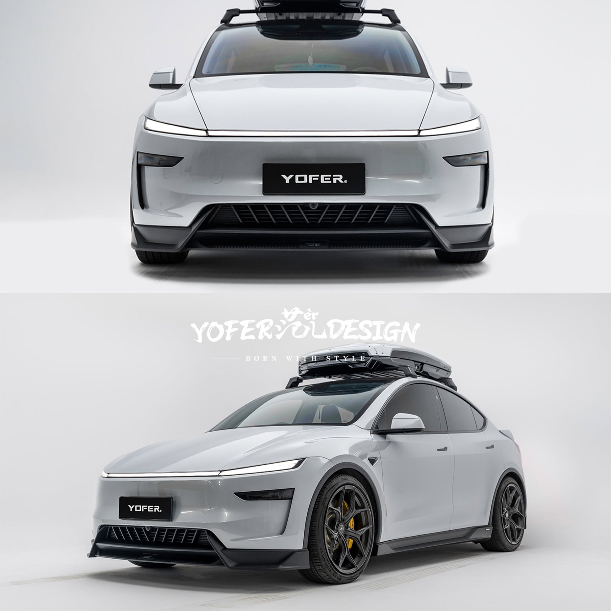 [TESLA MODEL Y 2025+] YOFER DESIGN© PRO VERSION FRONT LIP AERO KIT - XGENAUTO