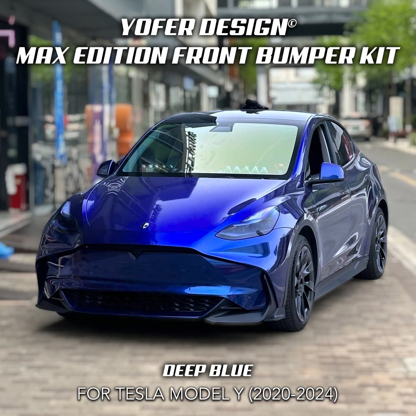 [TESLA MODEL Y] YOFER DESIGN© MAX EDITION FRONT BUMPER KIT - XGENAUTO