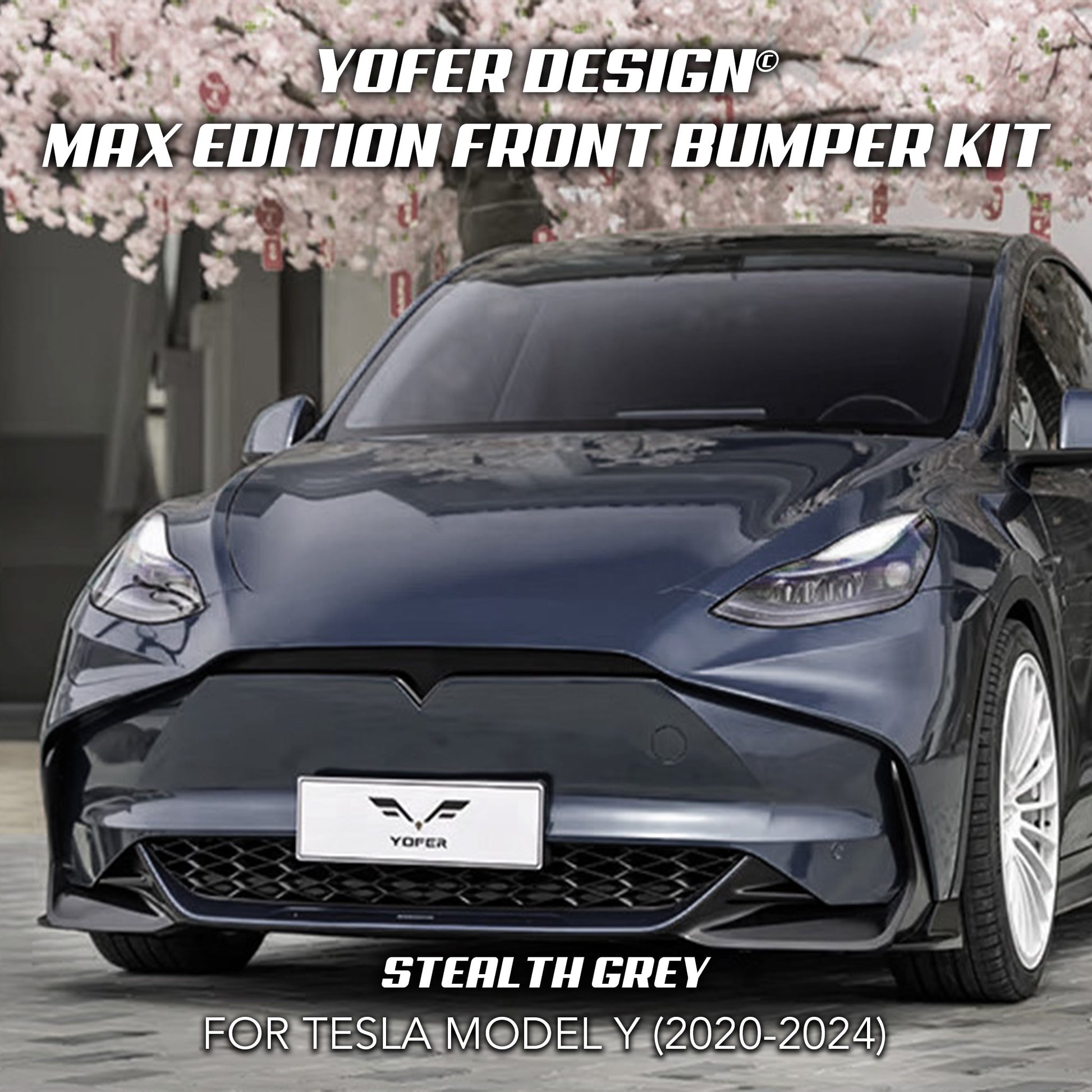 [TESLA MODEL Y] YOFER DESIGN© MAX EDITION FRONT BUMPER KIT - XGENAUTO
