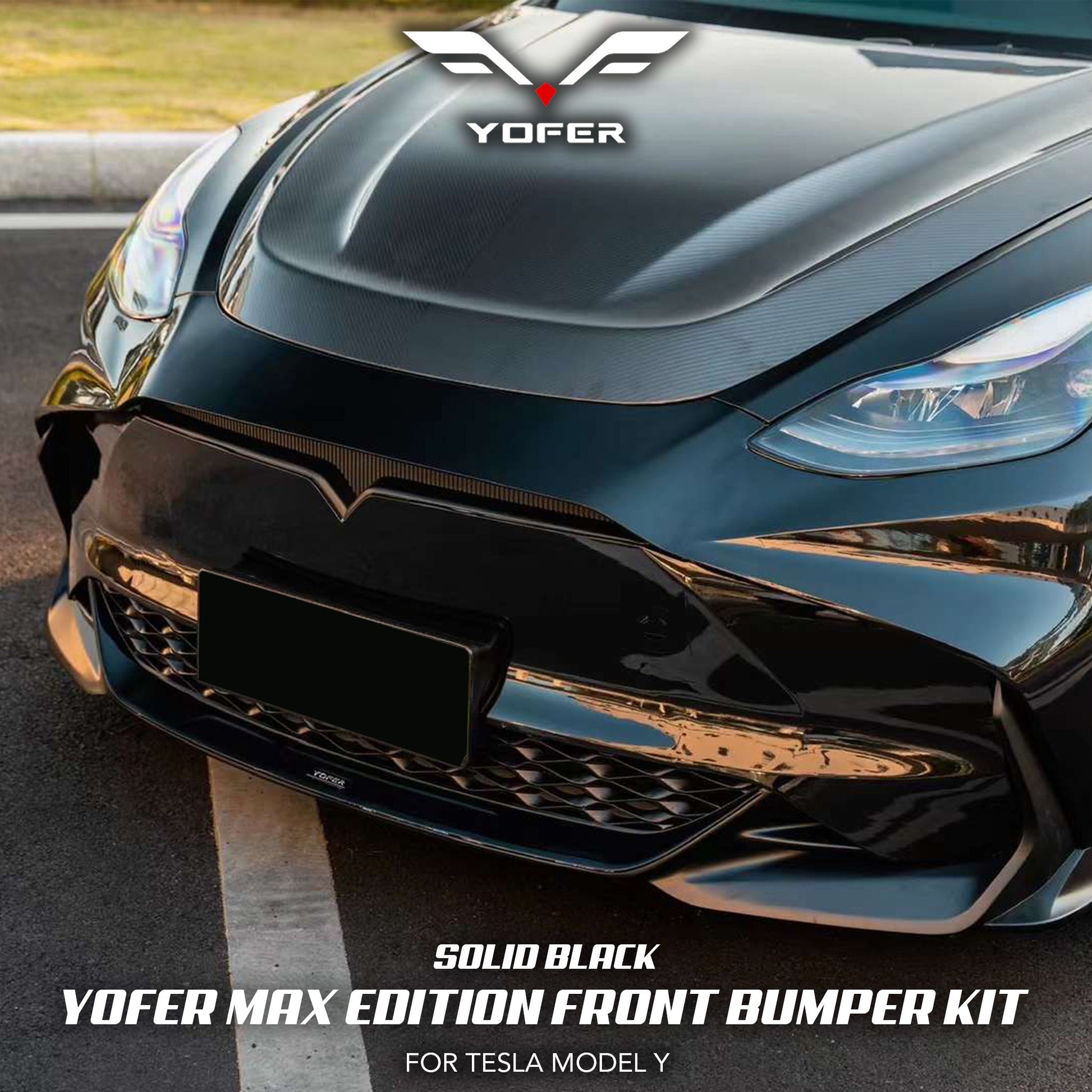 [TESLA MODEL Y] YOFER DESIGN© MAX EDITION FRONT BUMPER KIT - XGENAUTO