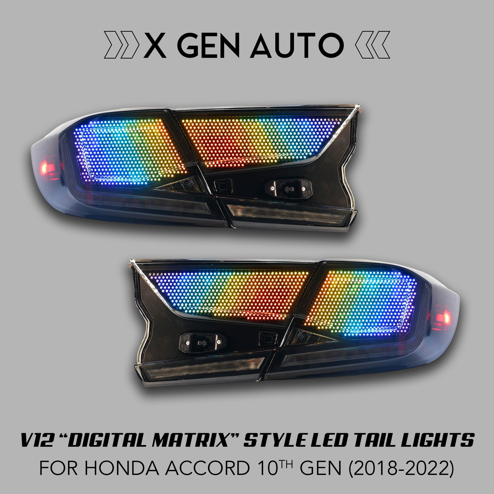 V12 "DIGITAL MATRIX" FULL LED TAIL LIGHTS - XGENAUTO
