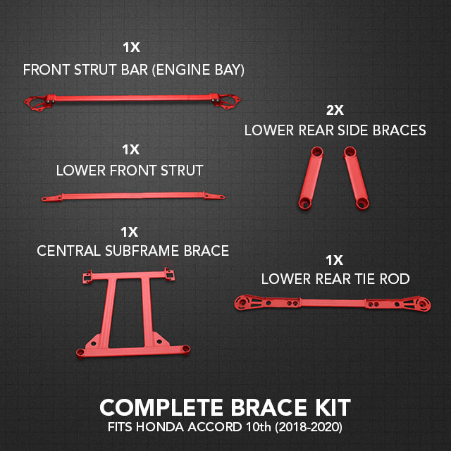 [ACCORD X] FULL STRUT BRACE KIT