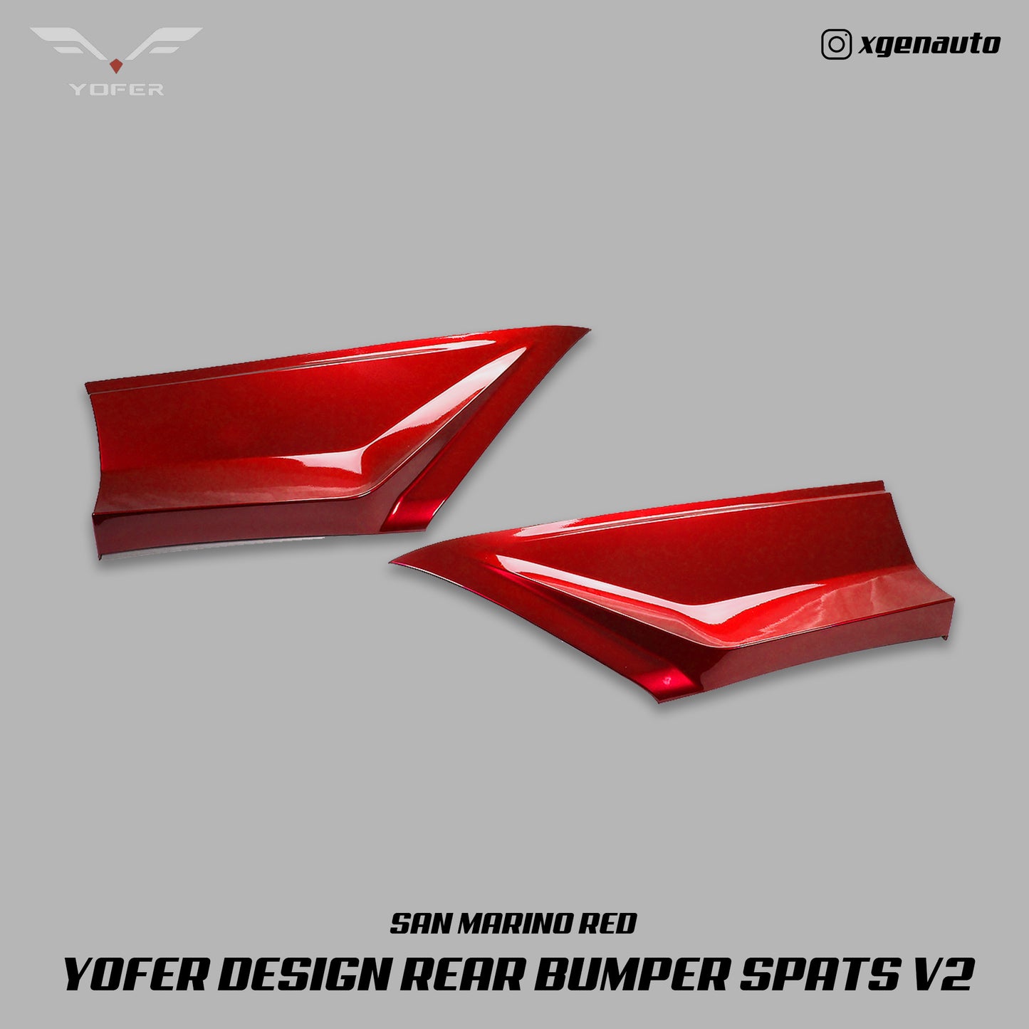 [ACCORD X] YOFER DESIGN© REAR BUMPER SPATS V2