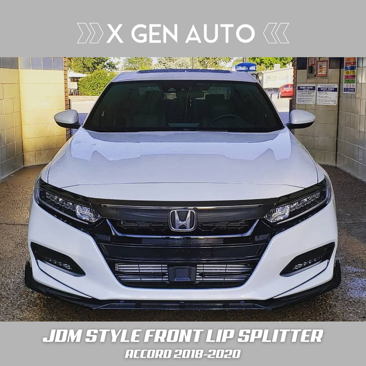 [ACCORD 2018 - 2020] JDM STYLE 3PC FRONT LIP SPLITTER - XGENAUTO