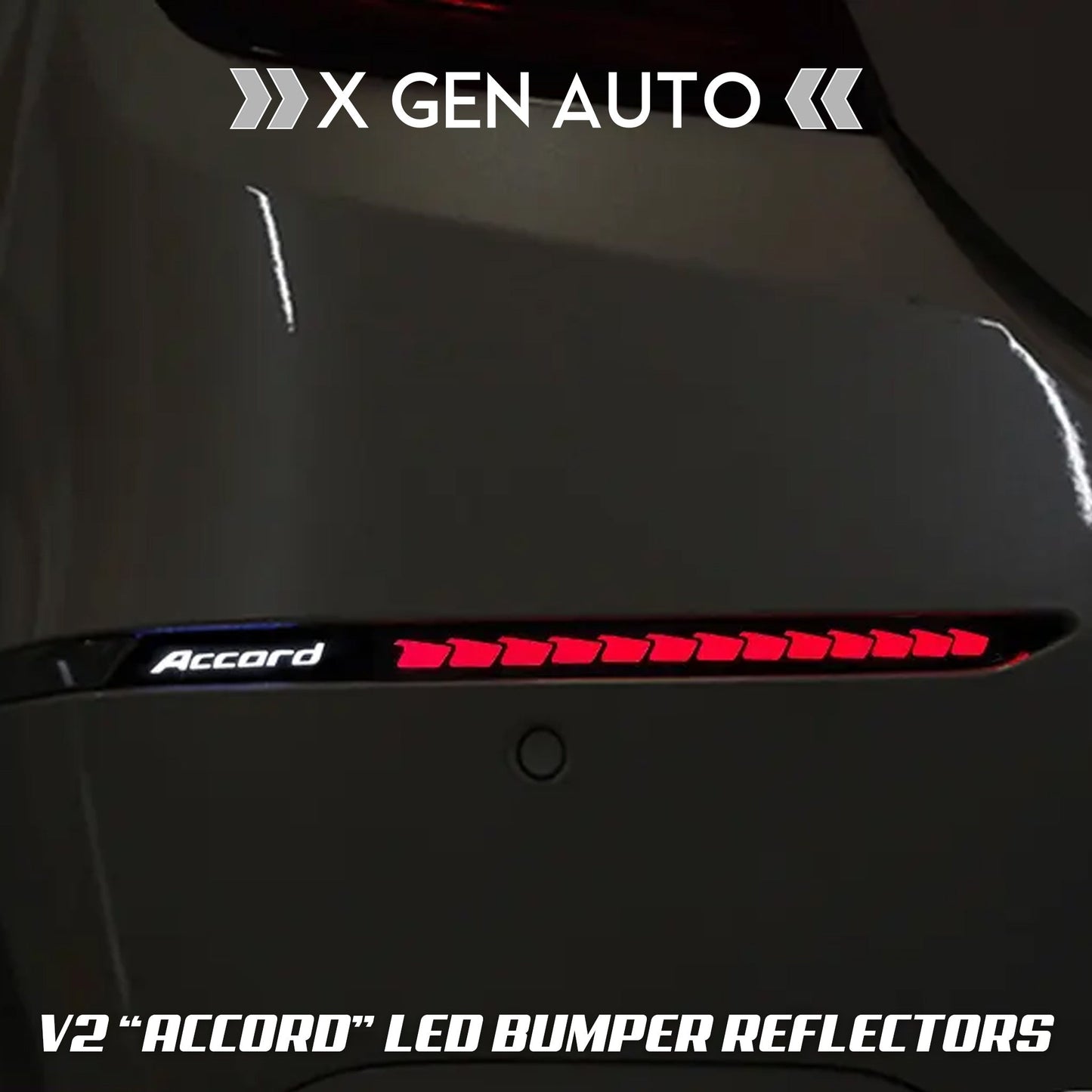 [ACCORD 2018 - 2022] "ACCORD" LOGO LED BUMPER REFLECTOR LIGHTS V2 - XGENAUTO