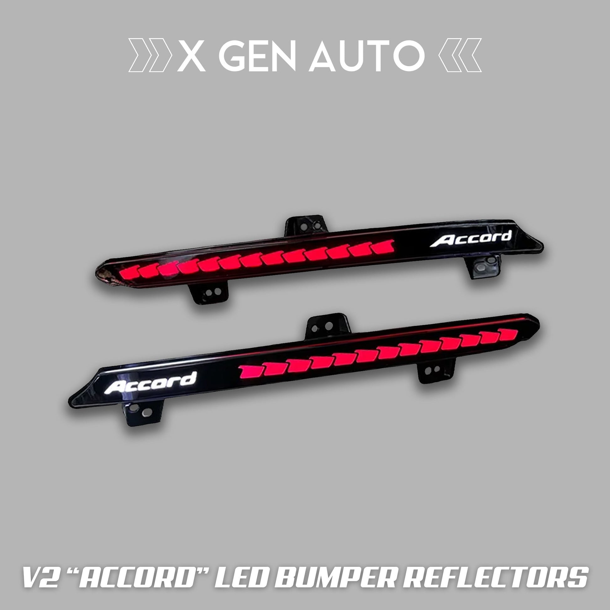 [ACCORD 2018 - 2022] "ACCORD" LOGO LED BUMPER REFLECTOR LIGHTS V2 - XGENAUTO