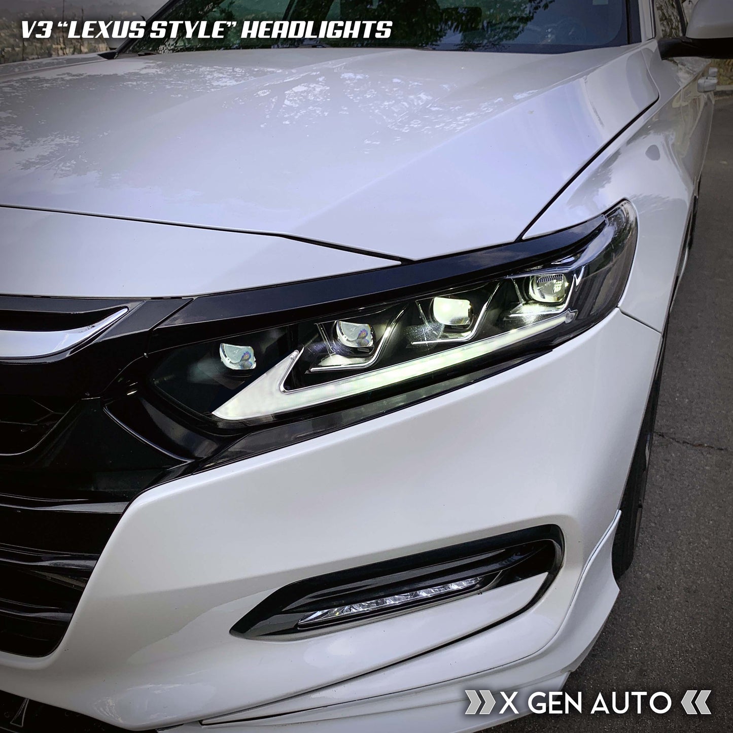 [ACCORD 2018 - 2022] "LEXUS STYLE" LED HEADLIGHTS V3 - XGENAUTO