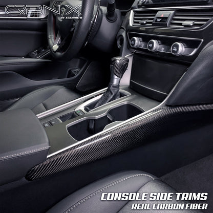 [ACCORD 2018 - 2022] REAL CARBON FIBER CONSOLE SIDE TRIMS - XGENAUTO