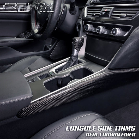 [ACCORD 2018 - 2022] REAL CARBON FIBER CONSOLE SIDE TRIMS - XGENAUTO