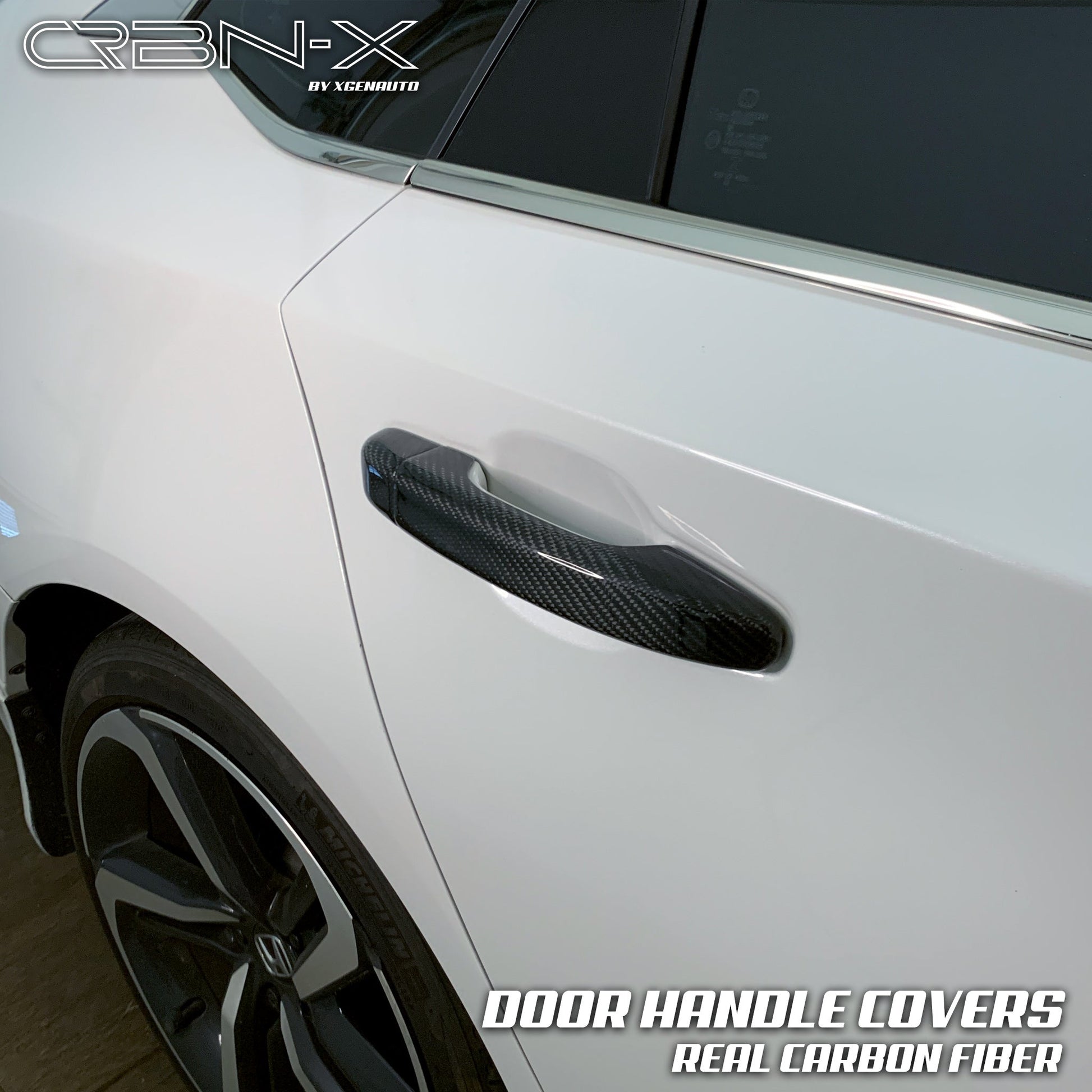[ACCORD 2018 - 2022] REAL CARBON FIBER DOOR HANDLE COVERS - XGENAUTO
