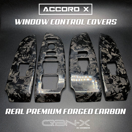 [ACCORD 2018 - 2022] REAL CARBON FIBER WINDOW CONTROL COVERS - XGENAUTO